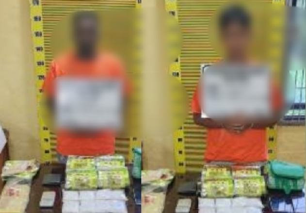 Dua pelaku salah satunya adalah mahasiswa ditangkap karena memiliki sabu