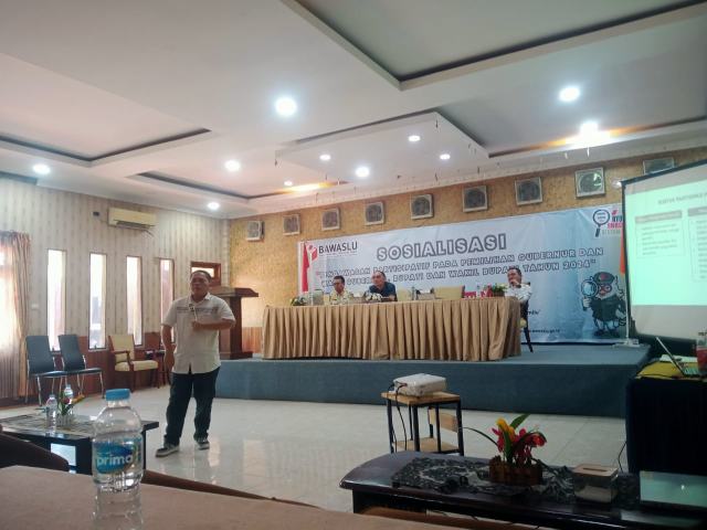 Bawaslu Madina sosialisasi partisipatif pemilu Gubsu dan Bupati Madina.