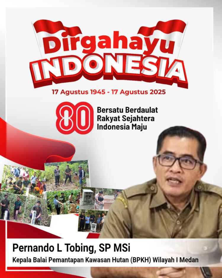 Kepala Balai Pemantapan Kawasan Hutan (BPKH) Wilayah I Medan adalah Bapak Pernando L. Tobing, S.P., M.Si.