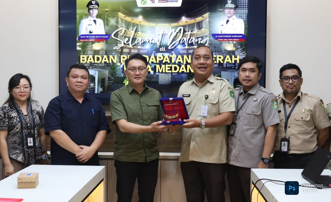 Bapenda Medan terima kunjungan kerja Bapenda Manado. (Ist)